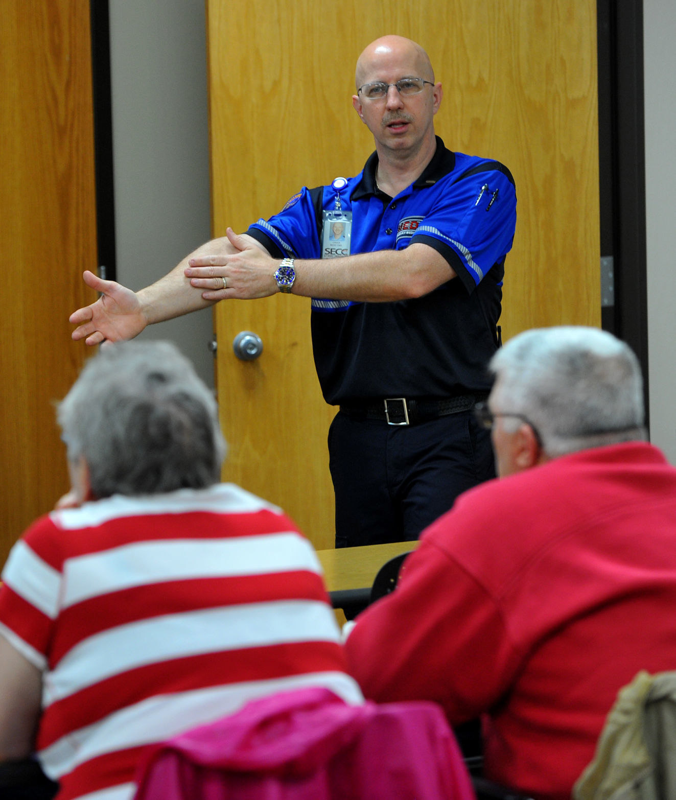 Stop the Bleed training for people to learn what to do in the event of a mass shooting or severe injuries.